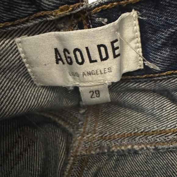 NWOT Agolde Crisscross Straight Jeans Blue Denim Size 29 - Picture 6 of 6
